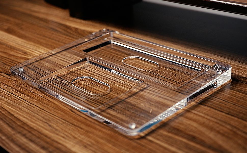 Magic KeyboardとMagic Trackpadを一体化出来るアクリルリストレスト