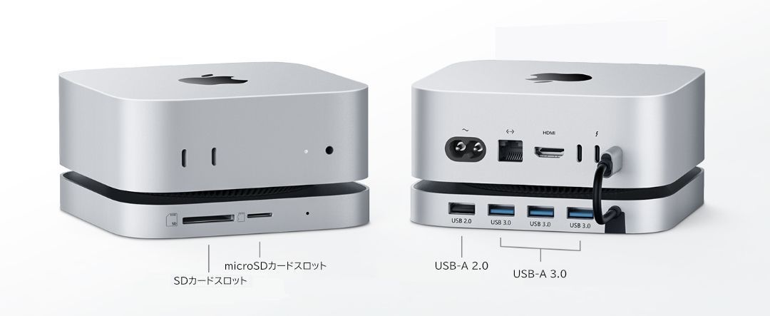 M4搭載MacMini用 USB-Cドッキングステーション [M4MacminiHUB] ｜Mac