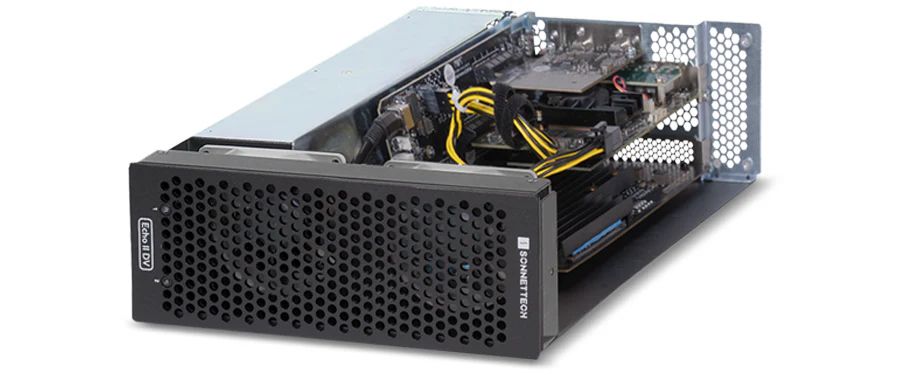 xMac mini(2024+)/Echo III Enclosure System 2Uラックマウント SONNET