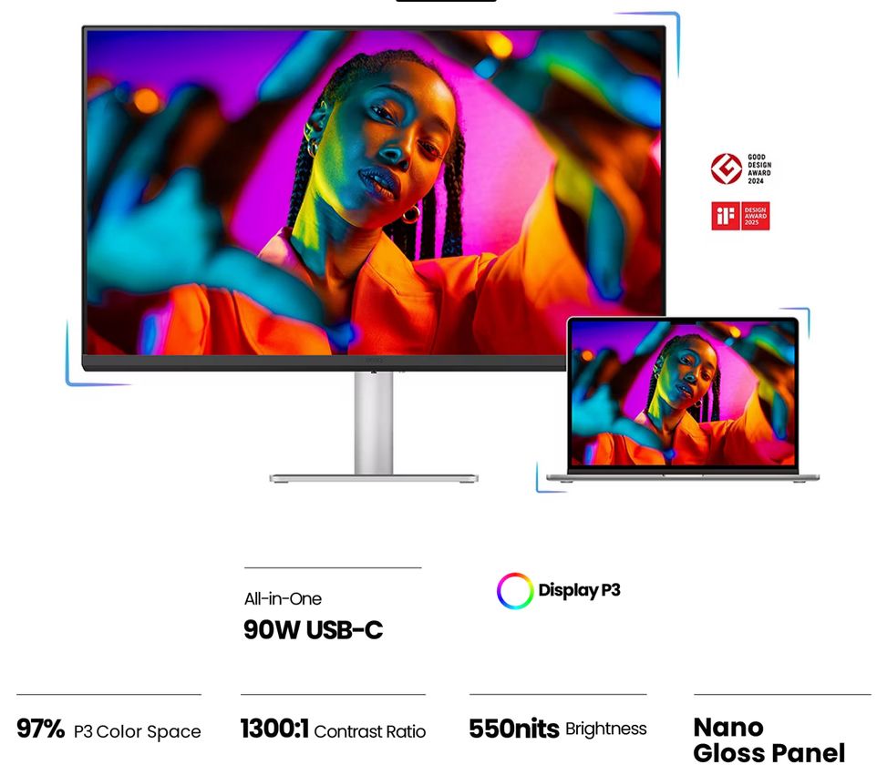 BenQ 31.5インチ Mac向け4K HDRモニター グレアパネル [MA320UP]｜Mac