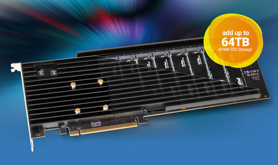 SONNET Technologies Sonnet M.2 8x4 Silent Gen4 PCIe Card