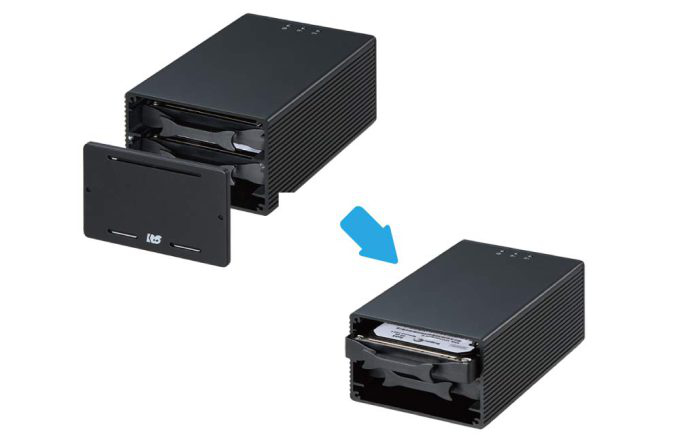 センチュリー USB3.1(Generation 2)&eSATA接続対応 3.5インチHDDケース