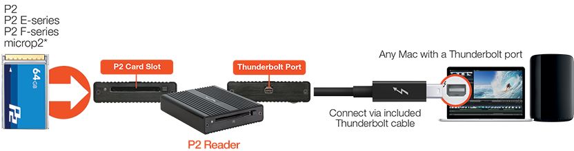 SONNET Technologies Thunderbolt 2 Pro P2 Card Reader [TB-P2] – 秋葉館