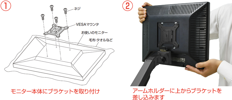 ガス圧式4軸シングルモニターアーム ホワイト [CGMA-4A1MWH2] – 秋葉館