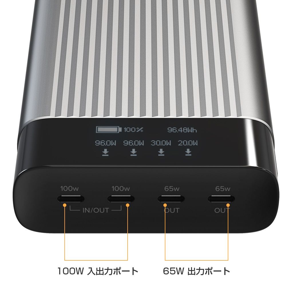 Hyper juice  245wh バッテリー 急速充電 HyperJuice 245W バッテリーパック 27,000mAh